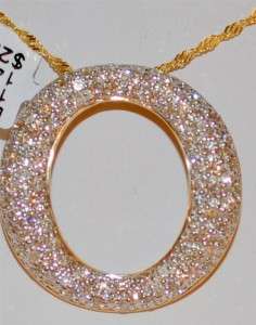 Diamond Eternity Circle of life Pendant Charm 1.75ct Real diamonds 