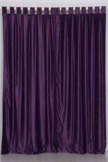 Purple Velvet Curtains / Drapes / Panels with Tab Tops   made to 