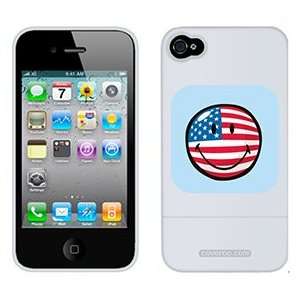  Smiley World American Flag on Verizon iPhone 4 Case by 
