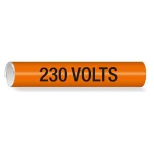  230 Volts, Small (3/4 x 4) Label