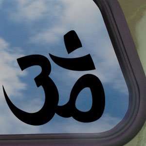  OM SYMBOL Aum Yoga Meditation Black Decal Window Sticker 