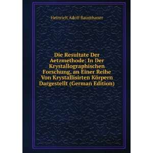   ¶rpern Dargestellt (German Edition) Heinrich Adolf Baumhauer Books