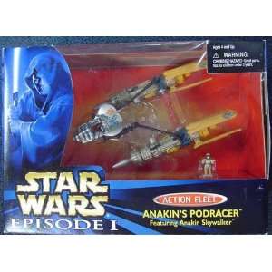  Star Wars Episode 1 Action Fleet Anakins Podracer Toys 