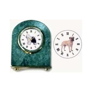  Bullmastiff Marble Arch Clock, 2.5 Inches Tall