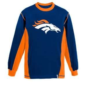 Denver Broncos Kids 4 7 Downforce Long Sleeve Crew Shirt:  