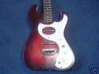 Silvertone Two Pickup Electric Guitar, 1964 Amp in Case  