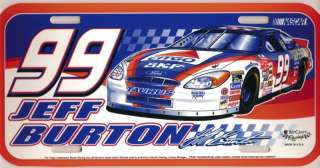 99 Jeff Burton NASCAR Ford Citgo license plate  