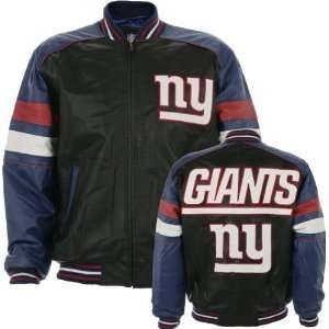  New York Giants Pig Napa Leather Varsity Jacket Sports 