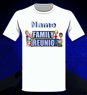 Family Reunion Your Family Name Added Free Custom Made T Shirt   Small 