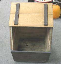old NCR cash register wooden shipping crate & adv label  