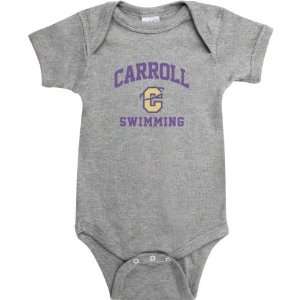  Carroll College Fighting Saints Sport Grey Varsity Washed Swimming 