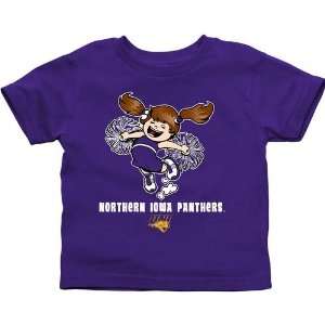NCAA Northern Iowa Panthers Toddler Cheer Squad T Shirt   Purple 