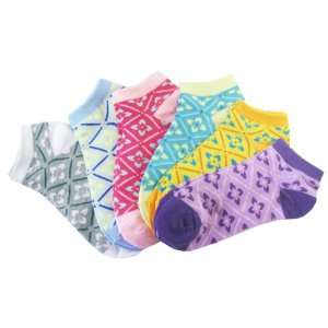   Ankle Socks Size 9 11   Girls Assorted Colored Ankle Socks (3 Pairs
