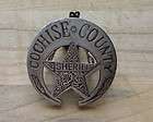 COCHISE COUNTRY SHERIFF BADGE BW  26 WESTERN MARSHALL 