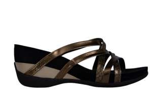 DKNY Womens Sandals Heloise Dark Gold Patent Mix 23111728  