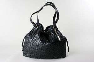   Weave Cole Haan Woven Drawstring X Large Satchel Taylor Purse Bag NEW