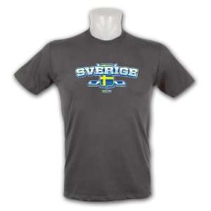  Sweden Patriotic Fine Jersey Vintage T Shirt (Stone 