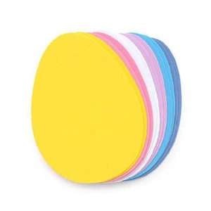   Egg Shape Pastel Colored Foam Shapes  12 Pc. Package: Arts, Crafts