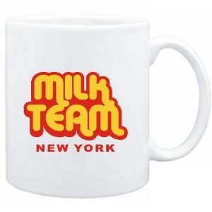  Mug White  MILK TEAM New York  Usa States Sports 