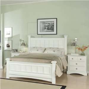 Bundle 62 Palazzo Poster Bedroom Set in White (8 Pieces) Size Queen 