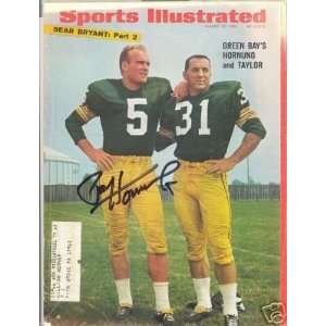 Paul Hornung Gb Packers Signed Si Sports Illustrated  