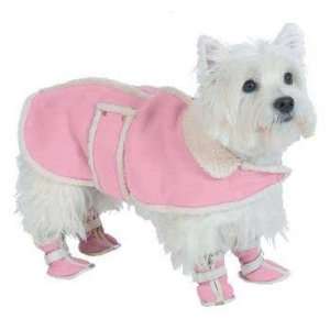  Fashion Pet Shearling Boots Pink Medium