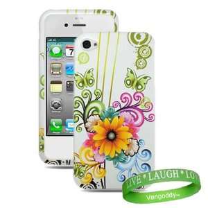  Butterfly & White Flower Cool Design Hard Snap On Crystal 