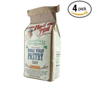 Bobs Red Mill Organic Pastry Flour Whole Wheat, 5 Ounce (Pack of 4 
