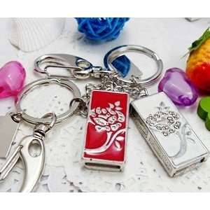   Flower Style USB Flash Drive with Keychain: Computers & Accessories