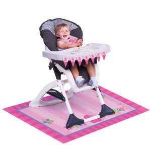  Lets Party By Fun at One   Girl High Chair Decorating Set 