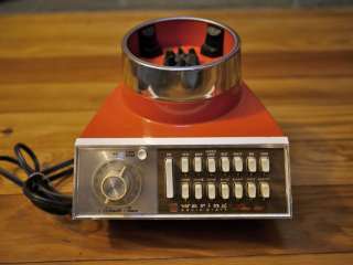 Vtg 60s 70s Retro Orange WARING Futura 1000 Blender Base AS IS Needs 