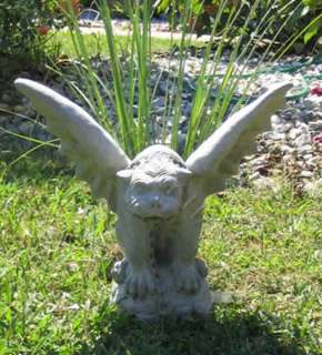   Gargoyle Statue Cast Stone Set of 2 Custom Colors Available  