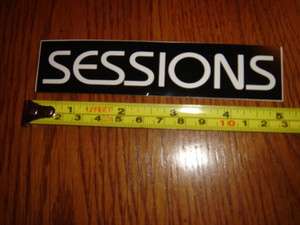 SESSIONS Snowboard Pants STICKER Decal  