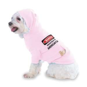  BY THE AMERICAN FLAG Hooded (Hoody) T Shirt with pocket for your Dog 