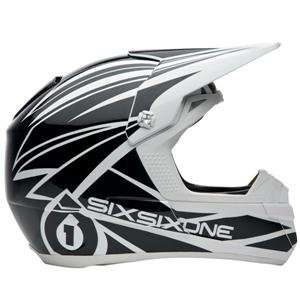  SixSixOne Fenix Shards Helmet   X Large/Black/White 