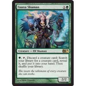    Magic the Gathering   Fauna Shaman   Magic 2011 Toys & Games