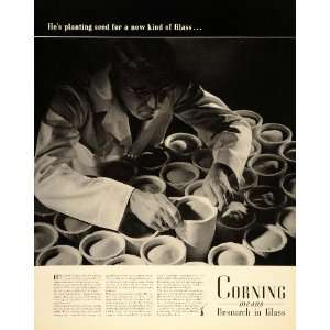  1939 Ad Corning Glass Works Research Mr. Taylor   Original 