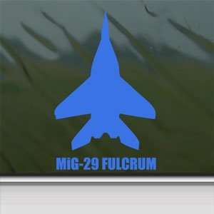  MiG 29 FULCRUM Blue Decal Military Soldier Window Blue 