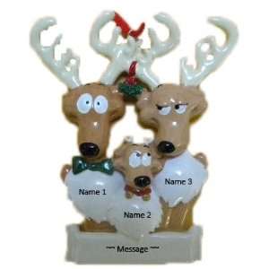  Personalized REINDEER FAMILY Christmas Holiday Gift 