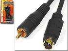Video Cable 12 ft, 30 cm Super 4 Pin convert from VHS to RCA Male 
