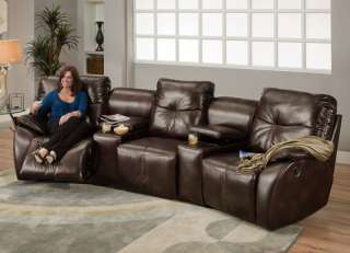 American Made Home Theater Seating 3 Recliner Chairs  