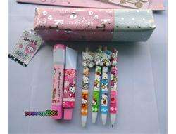 whole sef of Hello kitty Ballpoint Pens School supplies and Pen bag 