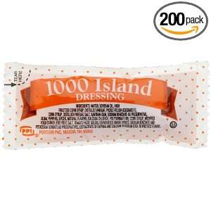   Dressing 1000 Island, 0.42 Ounce Single Serve Packages (Pack of 200