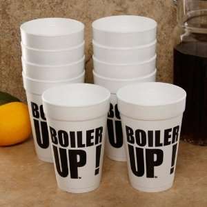   Boilermakers 10 Pack 16oz. Team Slogan Foam Cups