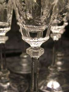   CHATEAU 3368 Crystal Water CORDIAL LIQUEUR Stem Glasses MINT  