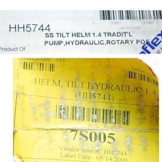 TELEFLEX HH5744 SEASTAR 1.4 TILT HYDRAULIC BOAT HELM  