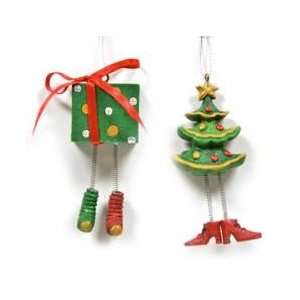  Crazy Legs Christmas Ornaments   Set of 12