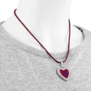   Phillies Crystal Heart Team Logo Pendant Necklace: Sports & Outdoors