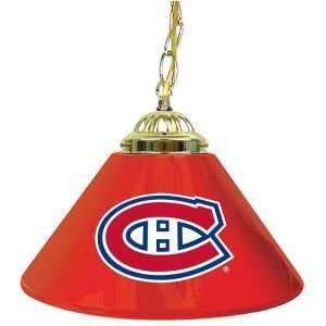  NHL MONTREAL CANADIENS 14 INCH SINGLE SHADE BAR LAMP: Home 