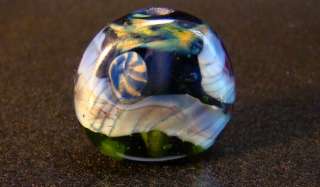 COUSTEAU Lampwork Glass Focal Bead Flaming Fools SRA  